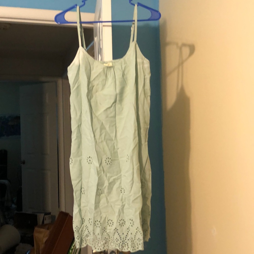 Light Green spaghetti strap sun dress